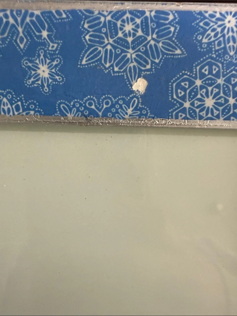 Ski Steamboat Colorado Blue Snowflake Picture Frame 4x6